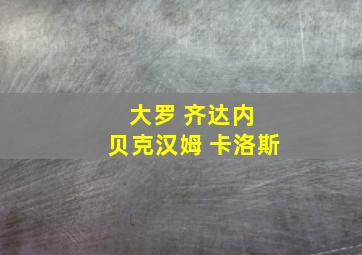 大罗 齐达内 贝克汉姆 卡洛斯